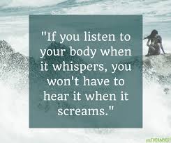 listen to your body timely